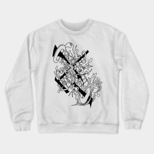 Abstract doodle line Crewneck Sweatshirt